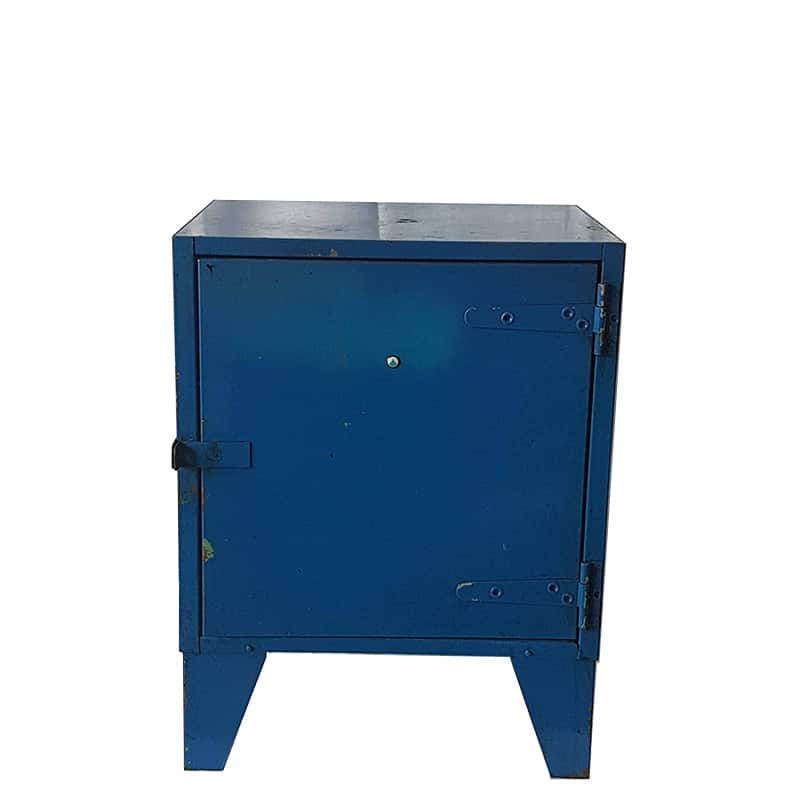 petit meuble metal bleu