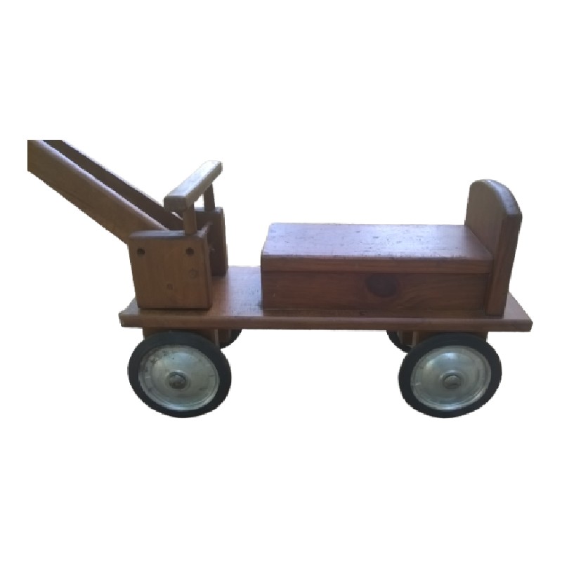 Jouet grue en bois - photo_2