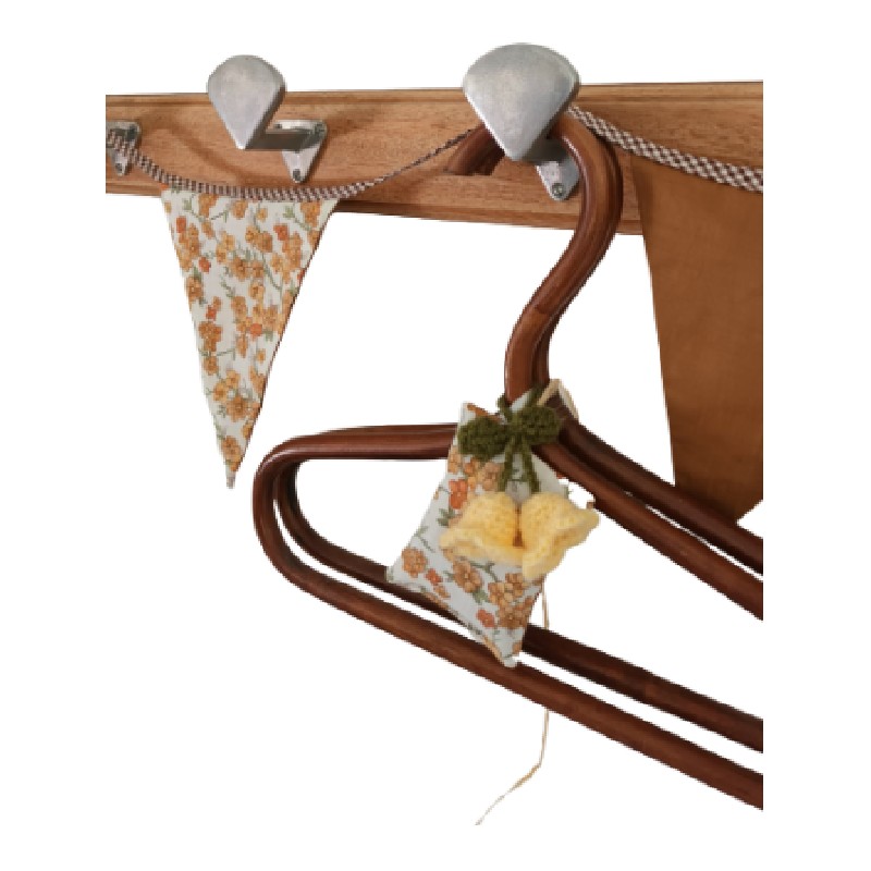 Duo Vintage : Coussin fleurs de lavande et clochettes - photo_2