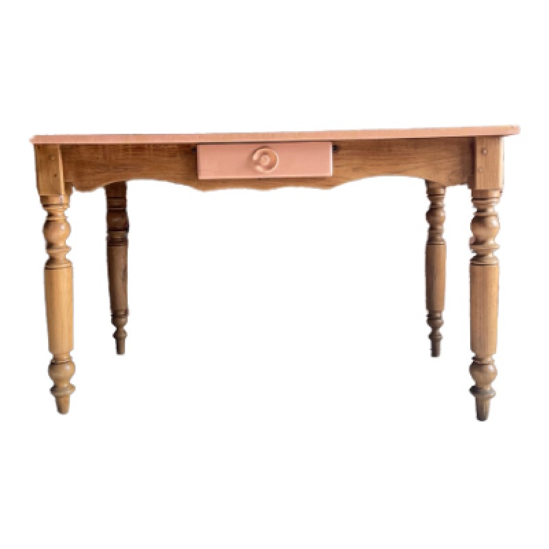 Bureau ancien vieux rose - photo_2