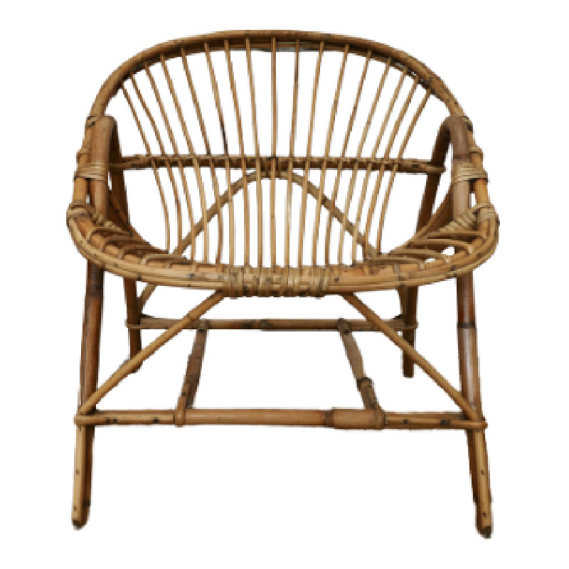 Fauteuil en rotin - Fauteuils et Rocking Chairs vintage - photo_2