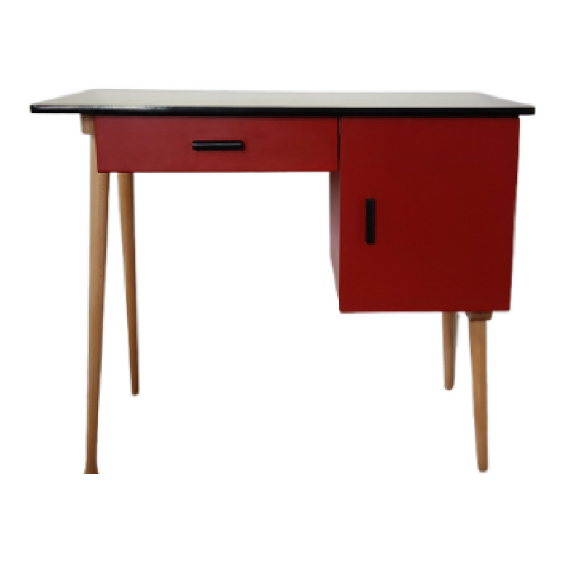bureau vintage style scandinave relooké - Bureaux vintage - photo_2