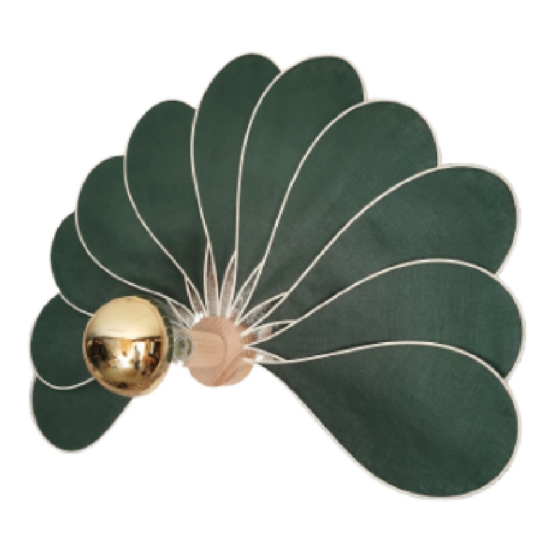 Applique murale Paon, 11 pétales - Lampes et veilleuses neuf - photo_2