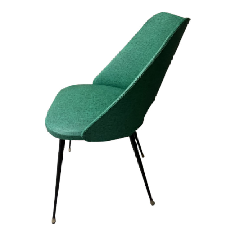Chaise cocktail années 60 verte - Chaises vintage vintage - photo_2